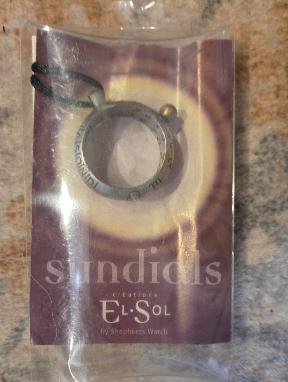 Sundials Pendant Ring Necklace